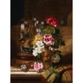 thumbnail image 3 of Wainwright, William John 12x14 Black Modern Framed Museum Art Print Titled - A Vase of Assorted Flowers, 3 of 5