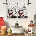 thumbnail image 2 of Buffalo Plaid Snowman Winter Kitchen Towels Dish Towels, 18x26 Inch Daily Seasonal Christmas Decoration Hand Towels Set of 2, 2 of 6