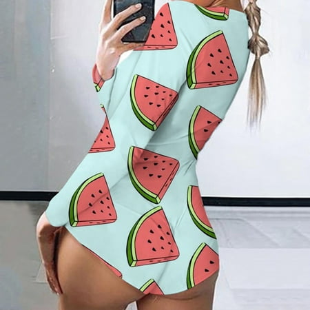 

Aayomet Jumpsuit For Women Print Romper Sleeve Playsuit Jumpsuit Bodysuit Nightwear Women Long Women s Jumpsuit Green XL