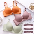 thumbnail image 2 of Sujetador Sexy de una pieza para mujer, ropa interior transpirable inalámbrica, lencería sencilla de realce, Bralette sin costuras, Color caramelo, нижнее белье Tan Jianjun unisex, 2 of 2