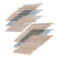 thumbnail image 4 of Paquete de resistencias de de 600 piezas 1 / 4W 1% de resistencias surtidas 10Ω 22Ω 47Ω 100Ω 150Ω 200Ω 220Ω 270Ω 330Ω Yotijar Resistencias de película de valores, 4 of 7