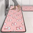 thumbnail image 2 of Kitchen Rugs Sets Of 2,Pink Cow Heart Pattern Anti Fatigue Kitchen Mat Rugs Non Slip Washable,Decorative Kitchen Floor Mats for Kitchen,Sink,Laundry,17"x47"+17"x47", 2 of 5