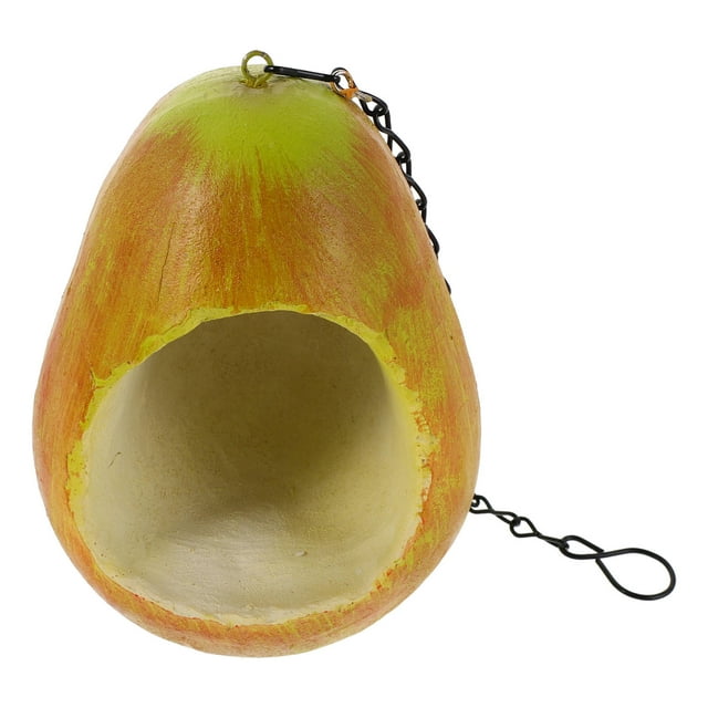 FOMIYES Creative Pear Shaped Hanging Bird Feeder for Outdoors Multi Resin with Large Capacity for Bird Feeding
