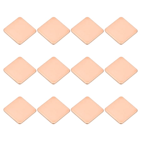 Uxcell Copper Heatsink Copper Pad Shim IC Chipset GPU CPU Thermal Heatsink for Cooling Laptop Desktop Computer 15x15x0.8mm