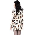 thumbnail image 2 of Vampire Sexy Halloween Print Long Sleeve Dress,Beige, 2 of 5