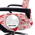 thumbnail image 5 of Renewold Red Heart Graffiti Office Chair Cover Computer Desk Chair Cover Anti-slip Decorative High Back Chair Slipcover with Elastic Bottom for Home Office Valentines Day Decor, S, 5 of 7