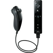 Nintendo Wii & Wii U Bundle Remote Plus with Jacket, Nunchuk and Sensor Bar - Black