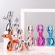 thumbnail image 4 of Shiny Electroplating Balloon Dog Statue Collectible Figurines Art Sculpture Animals Figurine Resin Crafts Living Room Desktop Home Decor Ornament Decorations Modern (Green,3.9*3.9*1.6in), 4 of 4
