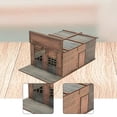 thumbnail image 6 of Miniature Building Model 3D Wooden Puzzle Paintable Unfinished Kit for Adult DIY Scene Layout, 6 of 9