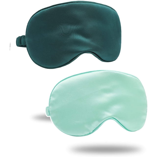 Antifaz para dormir de satén de seda con correa elástica, con los ojos vendados para dormir, para mujeres y hombres Adepaton LRWJ551-2