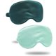 thumbnail image 1 of Antifaz para dormir de satén de seda con correa elástica, con los ojos vendados para dormir, para mujeres y hombres (rosa claro, lavanda) Adepaton LRWJ551-2, 1 of 7