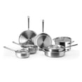 thumbnail image 1 of Misen - Juego de utensilios de cocina de acero inoxidable de 5 capas, versátil, apto para lavaplatos, juego de 9 piezas, sartén de 10 pulgadas, sartén de 12 pulgadas, sartén de 3 cuartos de galón y, 1 of 5