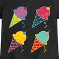 thumbnail image 3 of Instant Message - Ice Cream Pop - Toddler & Youth Girls Short Sleeve Graphic T-Shirt, 3 of 6