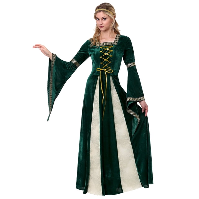 Disfraz de Halloween Princesa Reina Queen Premium de tela Bk Disfraces Adulto 12+ Talla Extra Grande