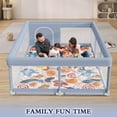 thumbnail image 3 of Baby Playpen XVISHX 188 x 127 cm con alfombrilla para interiores y exteriores, color gris, 3 of 7