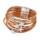 thumbnail image 5 of Pulsera tipo brazalete para niña, pulsera apilable, artículos para fiestas, multifuncional . Champán, 5 of 8