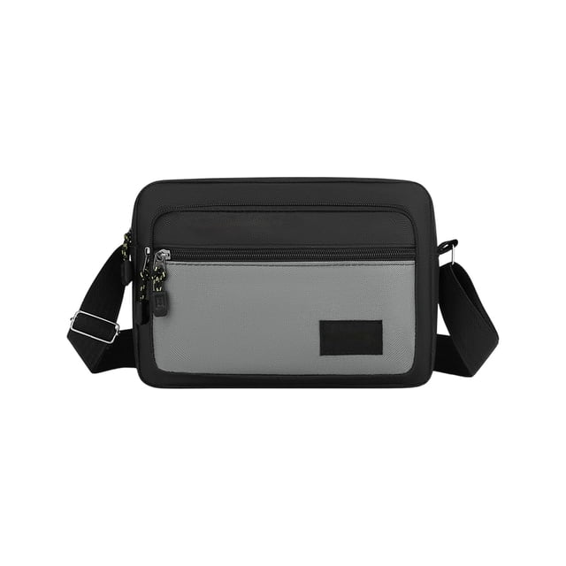 Pequeño Bolso Transversal Transparente, Bolso de Peito de Nylon Masculino 26x18cm, Bolso de Hombro Ajustable, Mochila con Correa de Pecho