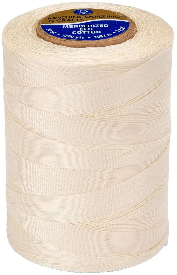 Coats Eggshell Cream 100 Cotton Sewing Thread, 1200 yd