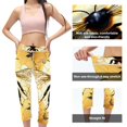 thumbnail image 3 of Honeybee Women's High Waist Capris Compression Leggings, Non-See-Through Printed Pants for Running, Fitness, Yoga - Gym Leggings for Women, 3 of 6