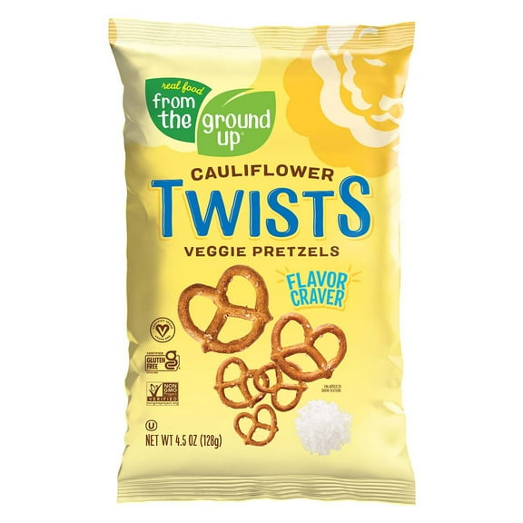 Pack Of 2 From The Ground Up Original Cauliflower Pretzels, 4.5 oz (Package May Vary)