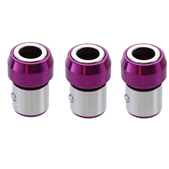 Vacemry Magnetic Screwdriver Bits, 3PC Removable Magnetizer for 1/4 Inch Hex Shank, Strong Magnet Steel Tip for Drills, Improves Screw Holding, General Purpose Bit Set