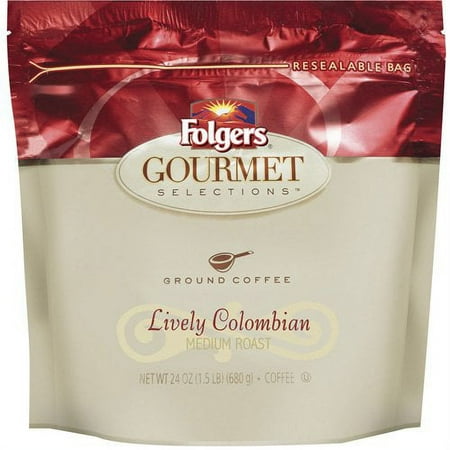 Folgers Gourmet Selections Lively Colombian Coffee, 24 oz
