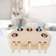 thumbnail image 4 of Juguete interactivo para gatos, juguete para cazar ratones, caja de madera para que los gatos jueguen y se diviertan. 5 agujeros, 4 of 8