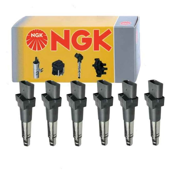 6 pc NGK Ignition Coils compatible with Volkswagen Atlas 3.6L V6 2018-2019