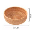 thumbnail image 4 of Cestas de mimbre Cestas de Picnic DIY Fácil de llevar Almacenamiento de alimentos Mimbre Tejido Organizador Titular para cocina año de nuevo - 23x9cm 23x9cm Magideal Cestas de mimbre, 4 of 7