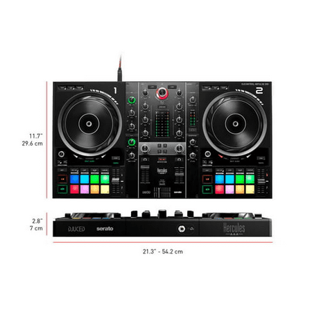 HERCULES DJ Control Inpulse 500 with 2-Deck USB DJ Controller-Black
