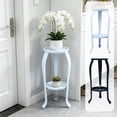 thumbnail image 7 of Plant Stand 2 Tier Metal Flower Rack Rustproof Space Saving Organizer For Balcony Garden Living Room And Home Decor(White), 7 of 7