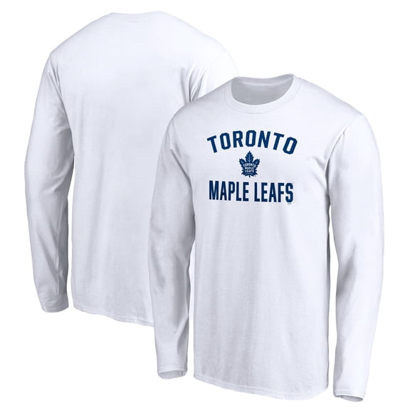 Men's White Toronto Maple Leafs Victory Arch Long Sleeve T-Shirt