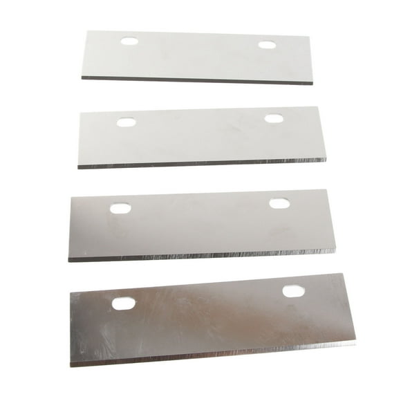 Palas de Parrilla de Barbacoa Al Aire Libre, Cuchillas Raspadoras de Parrilla Acero inoxidable 4pcs para Reemplazo
