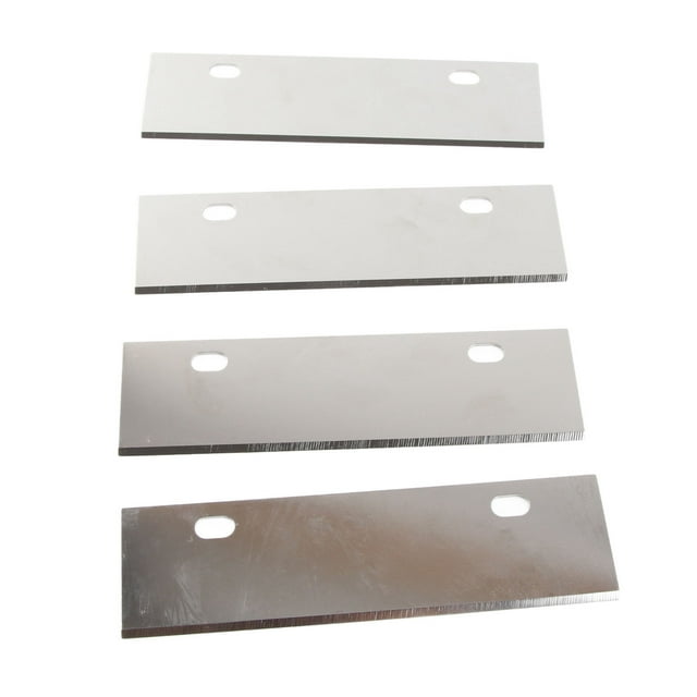 Palas de Parrilla de Barbacoa Al Aire Libre, Cuchillas Raspadoras de Parrilla Acero inoxidable 4pcs para Reemplazo