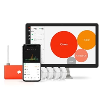 sense energy monitor with solar - track electricity usage and solar production in real time and save money - meets rigorous etl/intertek safety standards