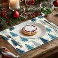thumbnail image 4 of Christmas Tree Placemats 12 in x 18 in Holiday Table Mats For Dining Room Kitchen Party Decoration, 4 of 6