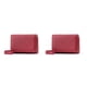 thumbnail image 1 of Carteras De Moda Sonducket Mujer Tarjetero Corto De Piel Sintética Con Cremallera Monedero Multitarjeta AntlerDecor Rojo 2Conjunto, 1 of 6