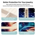thumbnail image 3 of Starry Shark Travel Portable Square Jewelry Box Organizing Rings Earrings Necklaces Bracelets for Girls Women, 3 of 6