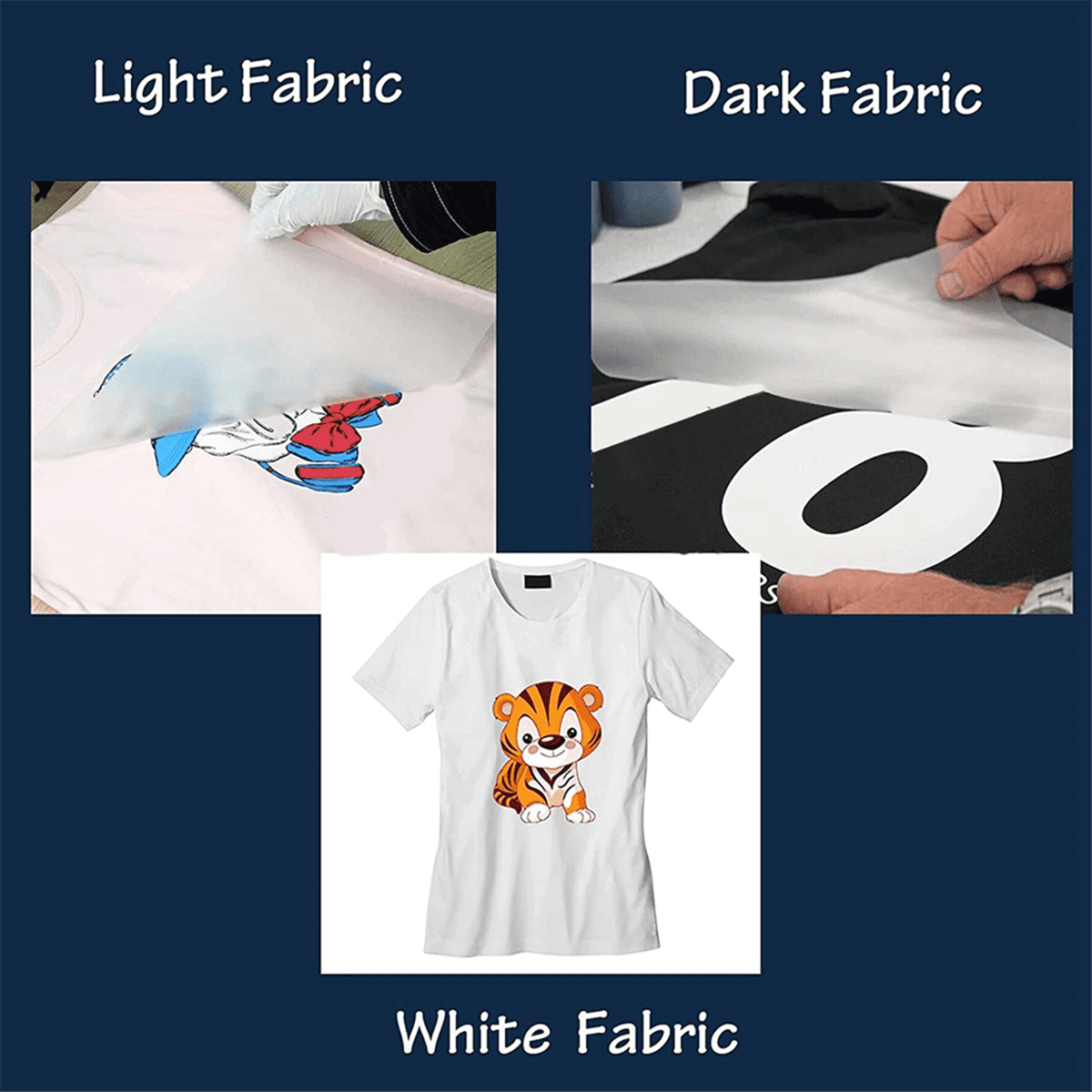DTF Transfer Film 500 Sheets-A4 PET Heat Transfer Paper for DIY Direct on T-Shirts.Socks,Bags, 8.3 Inch X 11.7 Inch