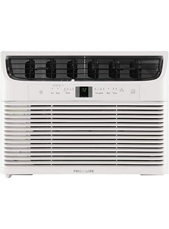 Frigidaire FFRE123WA1 19"" Window Mounted Room Air Conditioner with 12000 BTU Cooling Capacity Energy Star Certified Programmable 24-Hour On/Off Timer and Easy-to-Clean Washable Filter in White