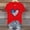 Red, variant on Fznquz Short Sleeve Women's Tops 4th of July Crew Neck T Shirts Red Patriotic 2025 Casual Womens Shirts