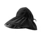 thumbnail image 3 of Sombrero de ala ancha para mujer, sombrero de viaje, sombrero de playa flexible para desplazamientos con mochila Negro, 3 of 10