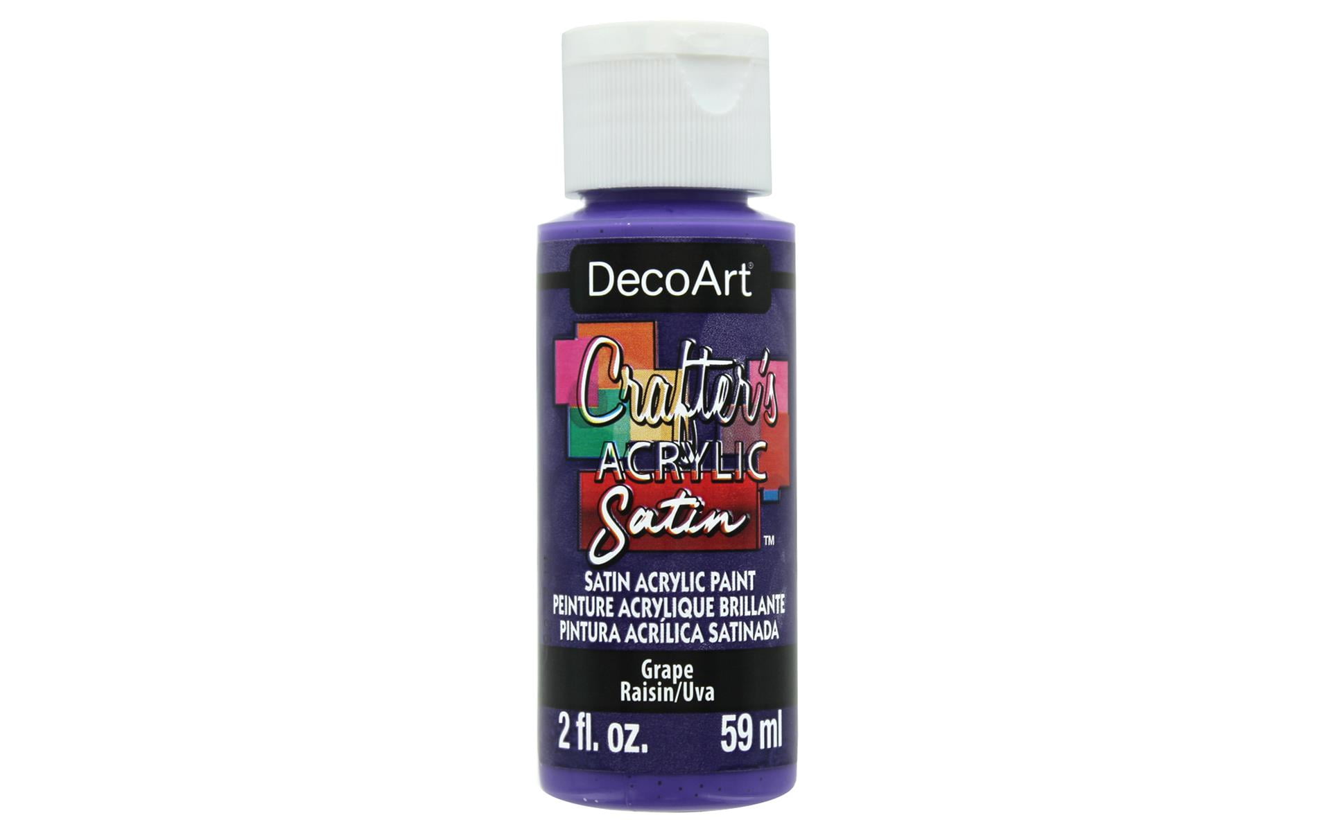 DCAS123 DECOART CRAFTER S ACRYLIC SATIN PAINT 2OZ GRAPE