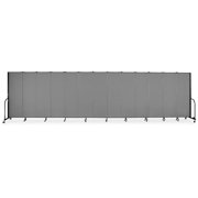 Screenflex 13-Panel FREEstanding Portable Room Dividers 6'H x 24'1L Grey CFSL6013DG