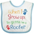 thumbnail image 3 of Inktastic Roofer Future Boys or Girls Baby Bib, 3 of 4