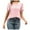 Pink, variant on TKLPEHG Short Sleeve Tops for Women V-Neck Temperament Eyelet Tshirt Fashion Short Sleeve T Shirt Casual Comfy Summer Clothes Lightweight Solid Color Loose Blouses (Purple,S)