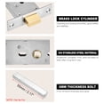 Uxcell Round Recessed Door Lock Stainless Steel 304 Hidden Recessed ...