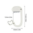 thumbnail image 2 of Needhep No Tools Wall Hooks For Decorations Adhesive Hooks For Hanging Heavy Duty Wall Hooks Heavy Duty Single Double Slatwall Hooks Heavy Duty Stainless Steel Coat Hook, For Easy Use (White), 2 of 2