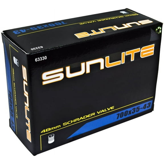 Sunlite Bicycle Inner Tube 700x35-43c Schrader Valve 48mm Hybrid Comfort Bike