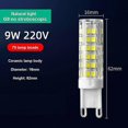 thumbnail image 1 of 10Pcs G9 Led Bulb 9w 10w Replace Halogen Lamp No Flicker Low Power Energy Saving Indoor Lighting Chandelier, 1 of 5